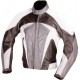 RTX Motocross Grey Leather Biker Jacket