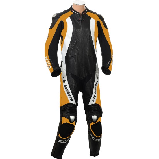 RTX Aero Evo ORANGE Racing 1Pc Leather Suit