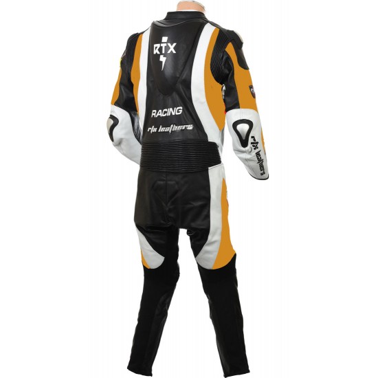 RTX Aero Evo ORANGE Racing 1Pc Leather Suit