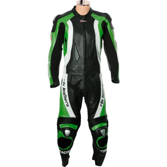 RTX Aero Evo GREEN Racing Leather Suit RTX Aero Evo GREEN Racing Leather Suit