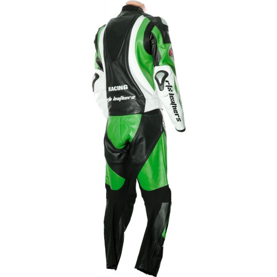 RTX Aero Evo GREEN Racing Leather Suit