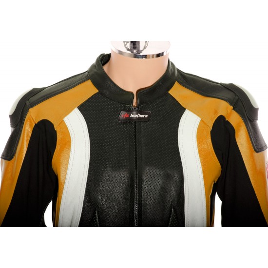 RTX Aero Evo ORANGE Racing Leather Suit