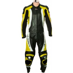 RTX Aero Evo YELLOW Racing Leather 2Pc Suit