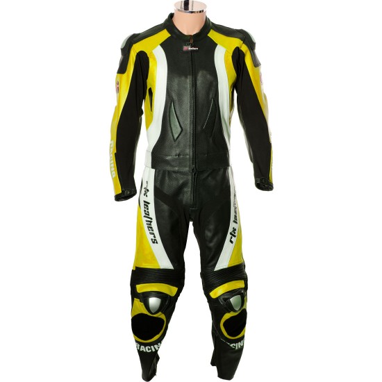 RTX Aero Evo YELLOW Racing Leather 2Pc Suit