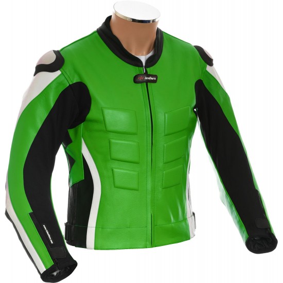 RTX AKIRA Green Leather Motorcycle Jacket RTX AKIRA Green Leather Motorcycle Jacket