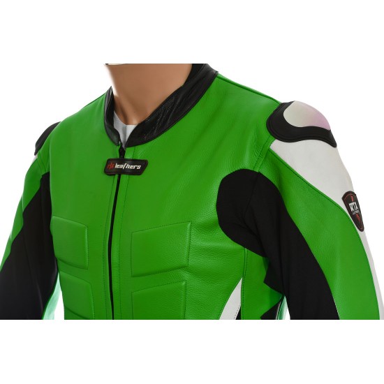 RTX AKIRA Green Leather Motorcycle Jacket RTX AKIRA Green Leather Motorcycle Jacket