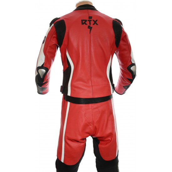 RTX Akira Red CE Leather Biker SUIT