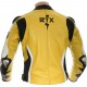 RTX AKIRA Yellow Leather Motorcycle Jacket