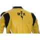 RTX AKIRA Yellow Leather Motorcycle Jacket