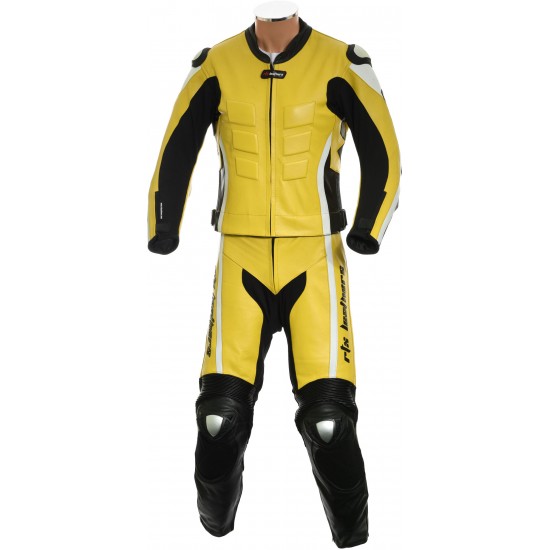RTX Akira Yellow CE Leather Biker SUIT