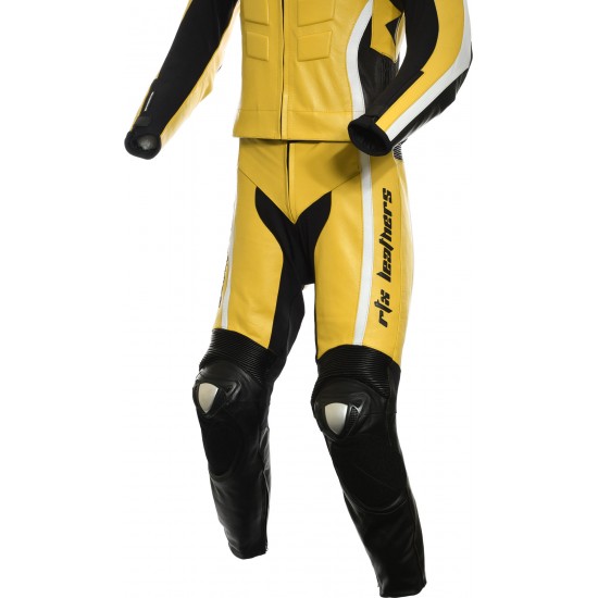 RTX Akira Yellow CE Leather Biker SUIT