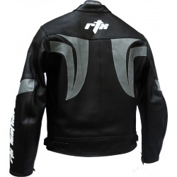 RTX Blade Trinity Black Leather Biker Suit
