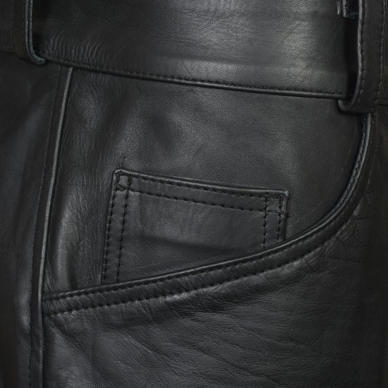 RTX Cruiser Pro Biker Leather Trouser Pant Jeans 