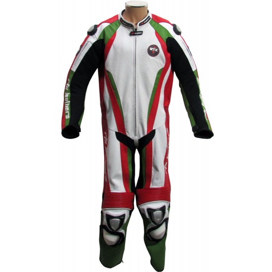 RTX ITALIA Tri Colour Race Leathers