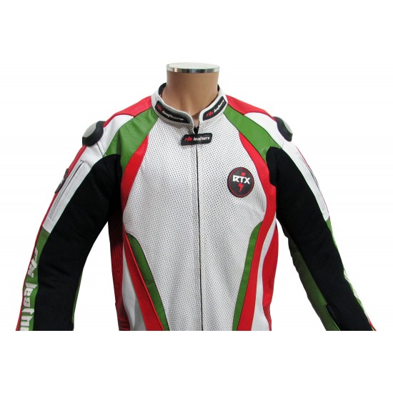 RTX ITALIA Tri Colour Race Leathers