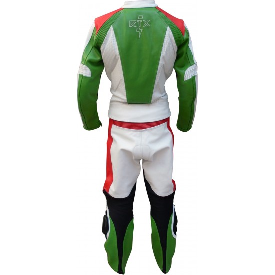 RTX ITALIA Tri Colour 2 Piece Race Leathers