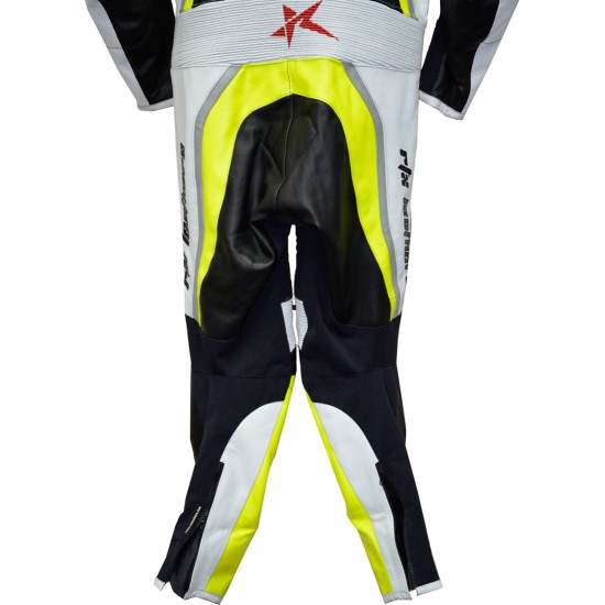 RTX Neon Yellow Black Race Leather Suit