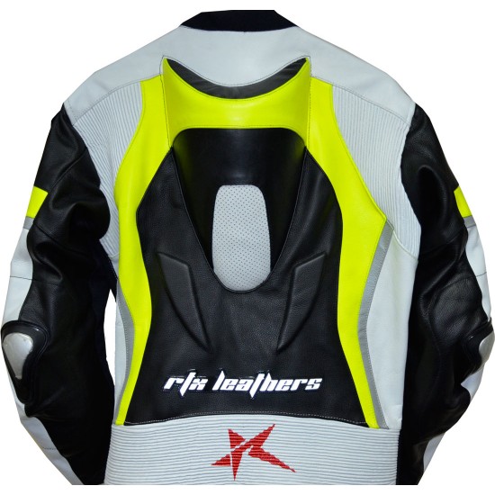 Halo Evo Neon Leather Motorcycle Suit