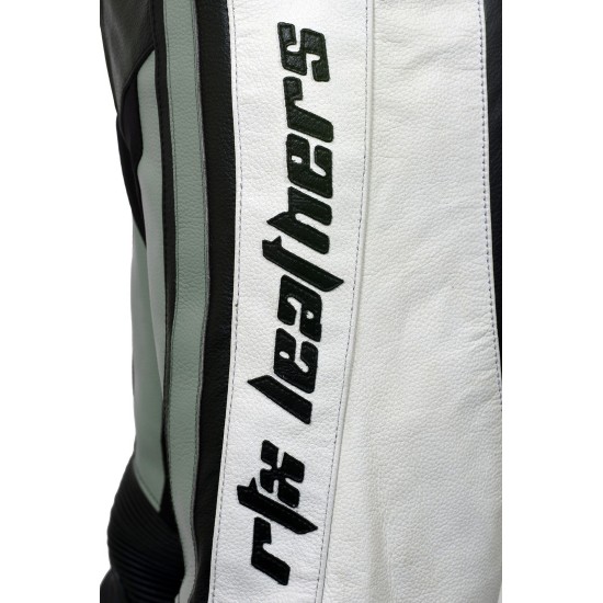 Raptor Grey Motorcycle Leather Biker Trouser