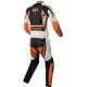 RTX Raptor Orange Motorcycle 2pc Leather Suit