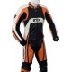 RTX Raptor Orange Motorcycle 2pc Leather Suit