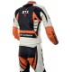 RTX Raptor Orange Motorcycle 2pc Leather Suit