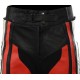 Raptor Red Motorcycle Leather Biker Trouser
