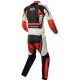 RTX Raptor Red Motorcycle 2pc Leather Suit