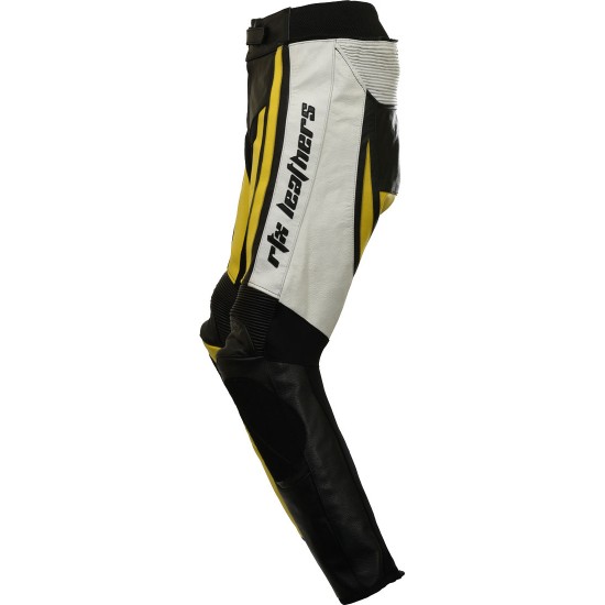 Raptor Yellow Motorcycle Leather Biker Trouser Raptor Yellow Motorcycle Leather Biker Trouser