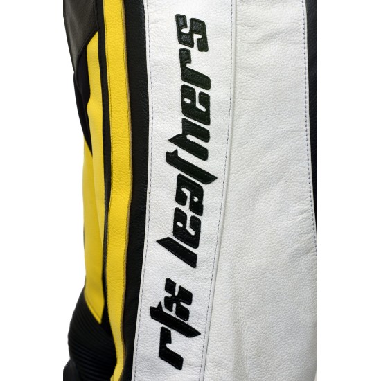 Raptor Yellow Motorcycle Leather Biker Trouser Raptor Yellow Motorcycle Leather Biker Trouser