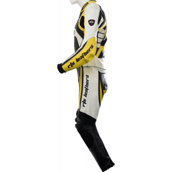 RTX Raptor Yellow Motorcycle Leather Suit