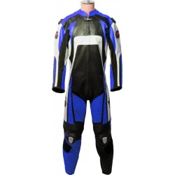 RTX Raptor Blue Motorcycle Leather Suit