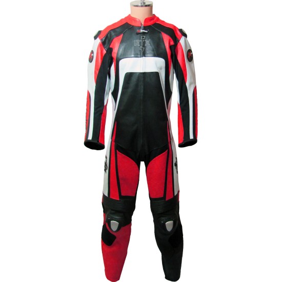 RTX Raptor Red Motorcycle Leather Suit