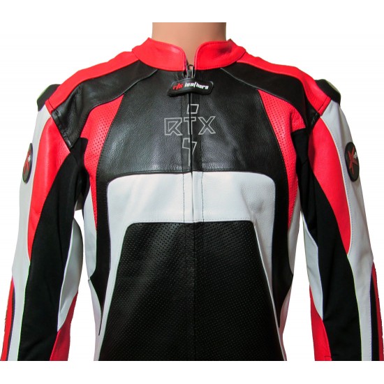RTX Raptor Red Motorcycle Leather Suit