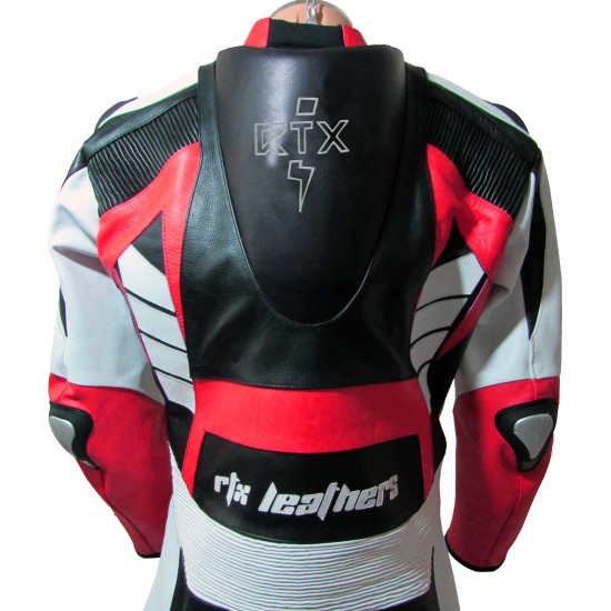 RTX Raptor Red Motorcycle Leather Suit