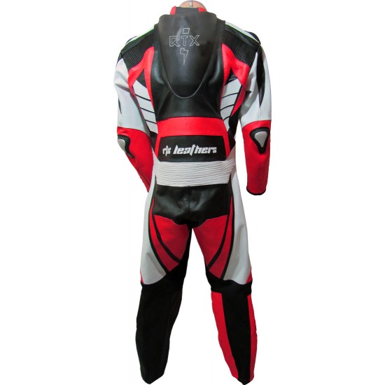 RTX Raptor Red Motorcycle Leather Suit
