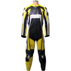 RTX Raptor Yellow Motorcycle Leather Suit