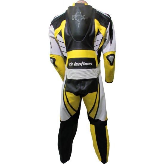 RTX Raptor Yellow Motorcycle Leather Suit