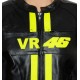 VR46 Valentino Rossi Black Leather Jacket