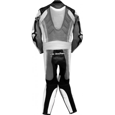 RTX Grey Spartan Sports Biker One Piece Leather Suit RTX Grey Spartan Sports Biker One Piece Leather Suit