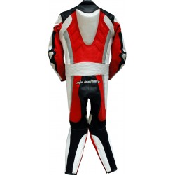 RTX Red Spartan Sports Biker One Piece Leather Suit