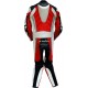 RTX Red Spartan Sports Biker One Piece Leather Suit