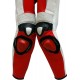 RTX Red Spartan Sports Biker One Piece Leather Suit