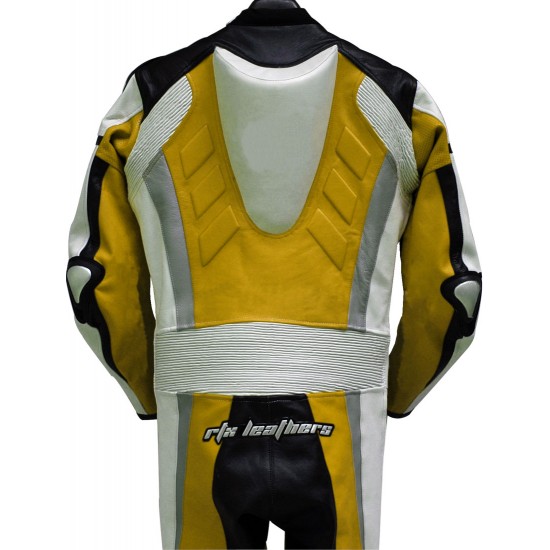 RTX Yellow Spartan Sports Biker Leather Suit
