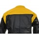 RTX VENOM Yellow & Black Motorcycle Biker Leather Jacket 