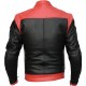 RTX VENOM Red Black Leather Biker Jacket RTX VENOM Red Black Leather Biker Jacket