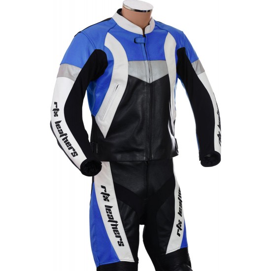 RTX Violator GSXR Blue Motorcycle Leather Suit