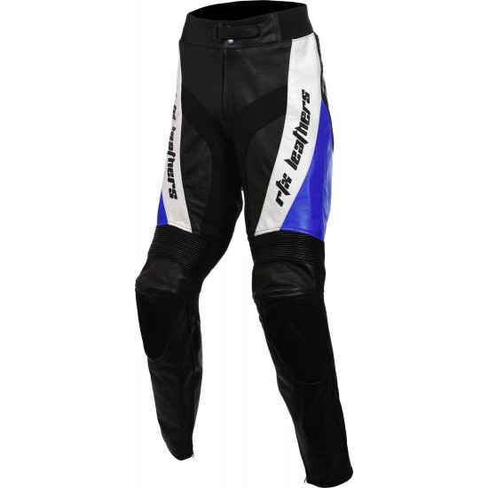 VIOLATOR Blue Leather Motorcycle Trouser VIOLATOR Blue Leather Motorcycle Trouser