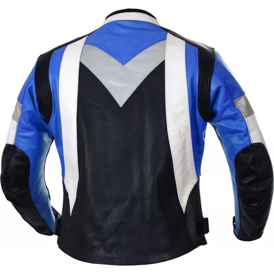 RTX Violator GSXR Blue Leather Biker Jacket RTX Violator GSXR Blue Leather Biker Jacket