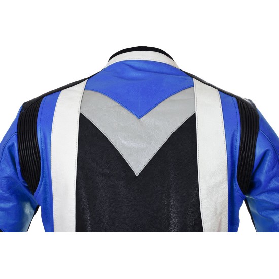 RTX Violator GSXR Blue Leather Biker Jacket RTX Violator GSXR Blue Leather Biker Jacket